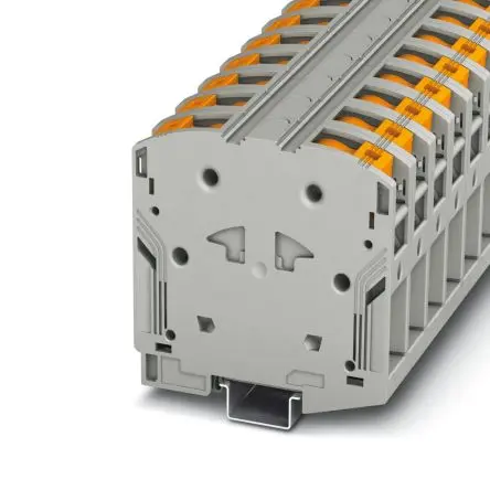Produktfoto 1 von Phoenix Contact PTPOWER 95 Anschlussklemmenblock DIN-Schiene 1 Grau, 95mm², 1.5kV Schraubbefestigung IECEx/ATEX