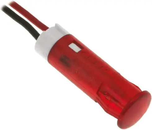 APEM Tafelmontage-Anzeige Rot 12V dc, Anschlusskabel