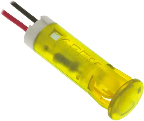 APEM Tafelmontage-Anzeige Gelb 24V dc, Anschlusskabel
