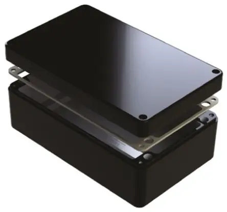 Produktfoto 1 von Deltron 486; Gehäuse; Aluminium; Schwarz IP68 Breite 120 mm Höhe 80 mm Länge 220 mm