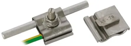 Produktfoto 1 von Dehn Edelstahl Blitzschlag-Erdungsklemme, 50 mm², Stab-Ø 10 mm