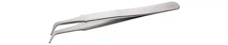 Produktfoto 1 von ideal-tek Edelstahl Pinzette, 4.75Zoll, Spitze Geknickt Antimagnetisch 100-teilig ESD-Sicherheit
