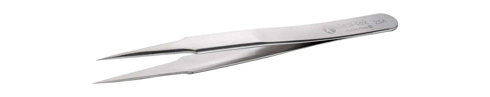 Produktfoto 1 von ideal-tek Edelstahl Pinzette, 120 mm, Spitze Extrafein Antimagnetisch