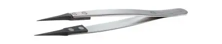 Produktfoto 1 von ideal-tek Pinzette, 4.75Zoll, Spitze Fein, Flach Antimagnetisch 100-teilig ESD-Sicherheit