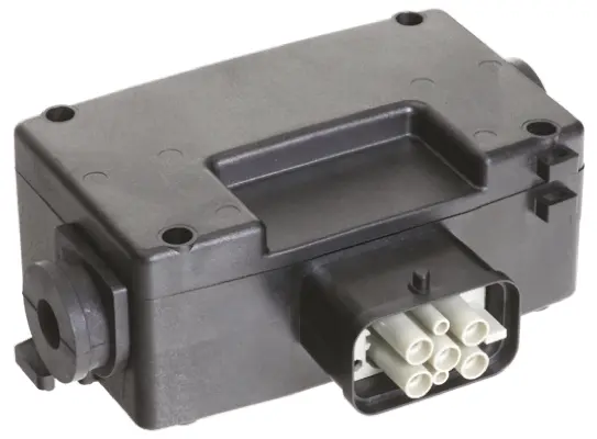 Produktfoto 1 von Harting Han Power S Leistungssteckverbinder Buchse Schwarz 6P + E, 600 V / 10A, SMD IP65