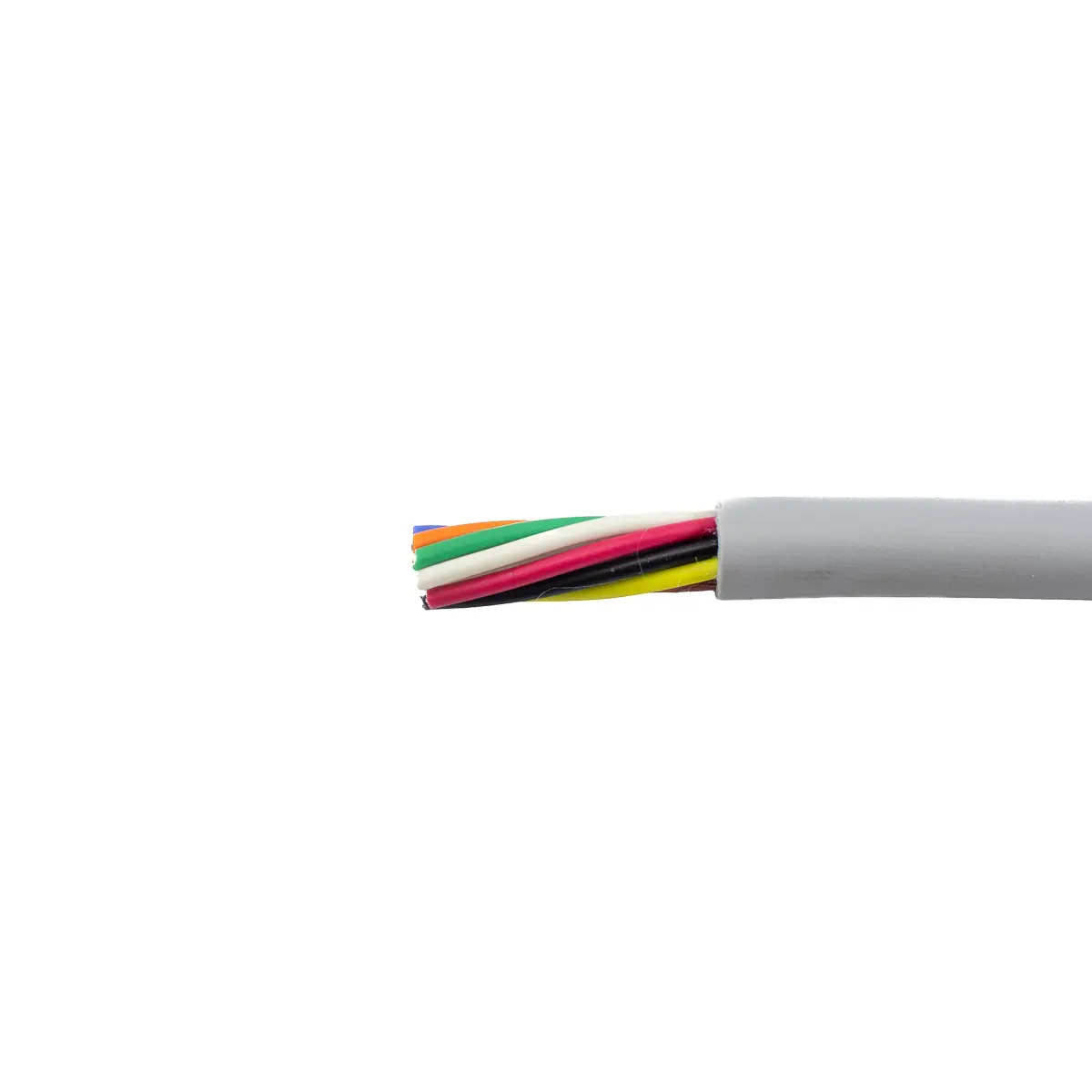 Produktfoto 1 von Alpha Wire ECO Steuerkabel, 8-adrig 0.35mm² 22 AWG Grau Ungeschirmt, 30 m, Modifizierter Polyphenylen-Ether