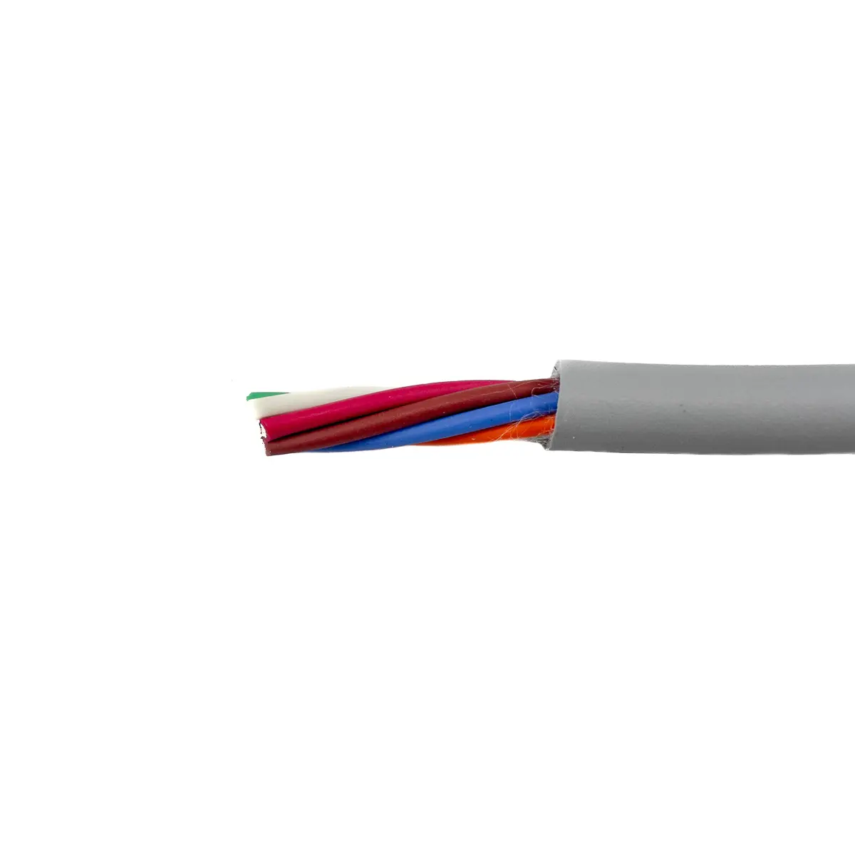 Produktfoto 1 von Alpha Wire ECO Steuerkabel, 7-adrig 0.81mm² 18 AWG Grau Ungeschirmt, 30 m, Modifizierter Polyphenylen-Ether