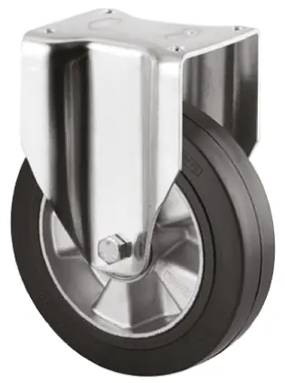 Produktfoto 1 von Tente Fest Lenkrolle, Rad ø 200mm, 450kg, Ges H. 250mm, Rad B. 50mm, 137 x 105mm, Platte