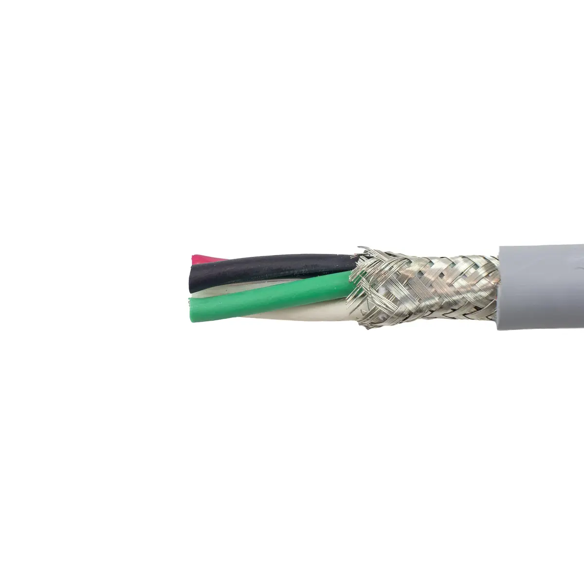 Produktfoto 1 von Alpha Wire ECO Steuerkabel, 4-adrig 1.32mm² 16 AWG Grau Geschirmt, 30 m, Modifizierter Polyphenylen-Ether