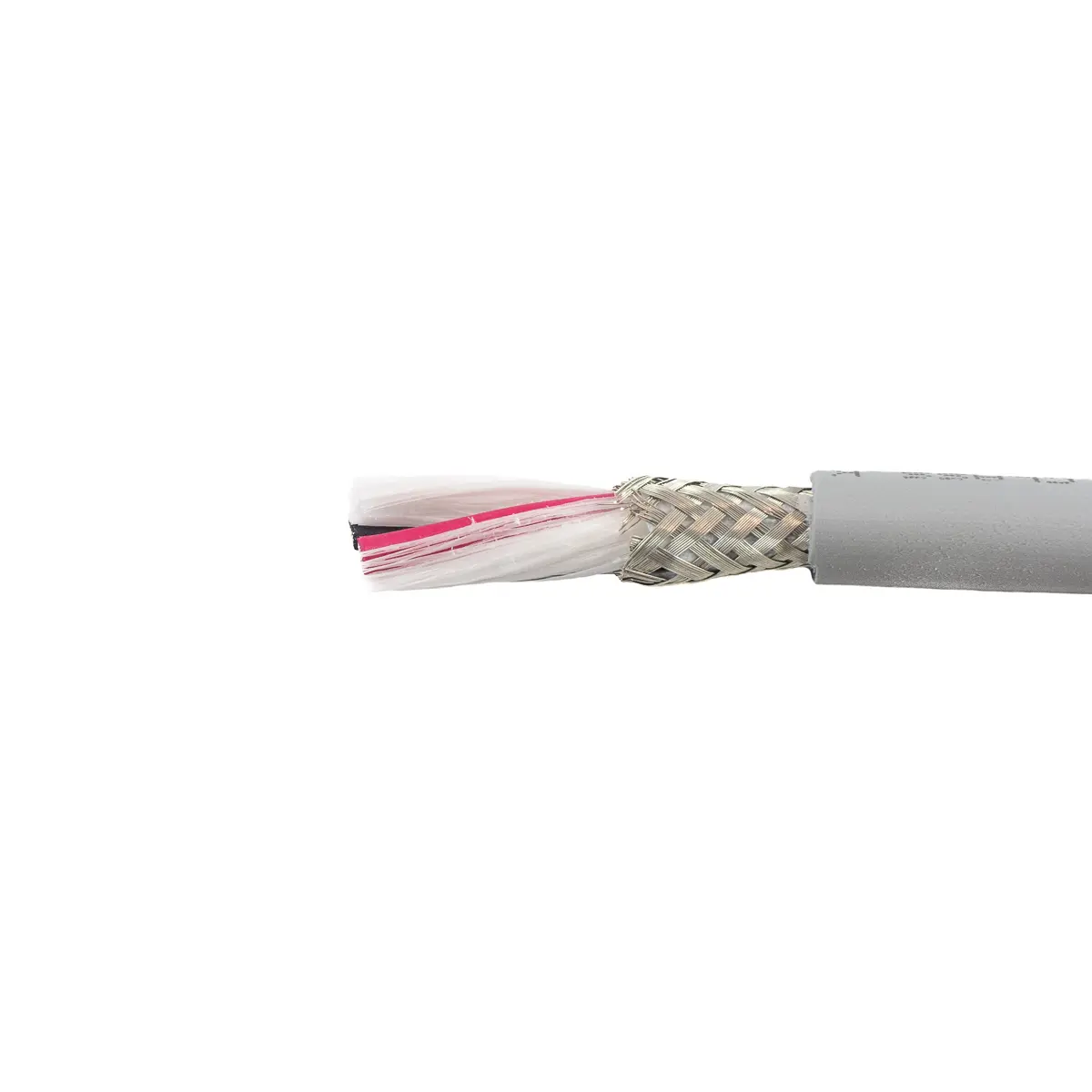 Produktfoto 1 von Alpha Wire ECO Steuerkabel, 2-adrig 1.32mm² 16 AWG Grau Geschirmt, 30 m, Modifizierter Polyphenylen-Ether