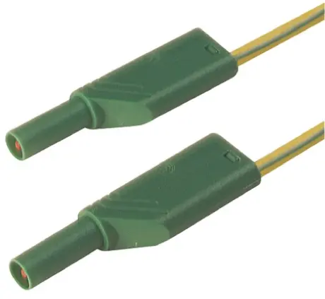 Produktfoto 1 von Hirschmann Test & Measurement Steckverbinder-Messleitung 32A Stecker / Stecker, Gelb, Grün Polyvinylchlorid-isoliert 500