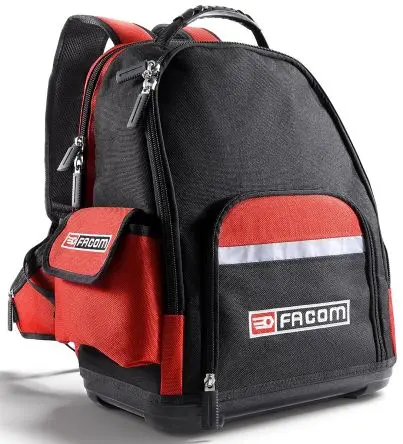 Produktfoto 1 von Facom Polypropylen, Polyester Rucksack mit Reißverschluss, 225mm x 355 mm x 460 mm Schultergurt