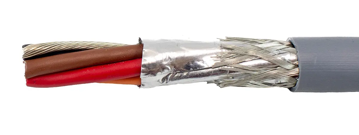 Produktfoto 1 von Alpha Wire ECO Steuerkabel, 4-adrig 0.81mm² 17 AWG Grau Geschirmt, 30 m, Modifizierter Polyphenylen-Ether