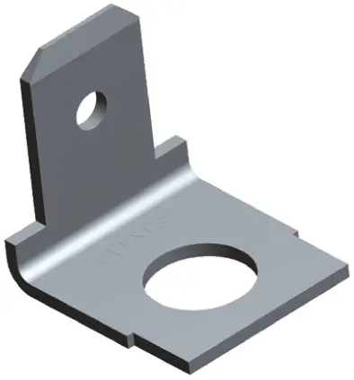 Produktfoto 1 von TE Connectivity FASTON .187 Flachsteckhülse, Schwarz, Unisoliert, 4.75 x 0.51 mm, Stecker
