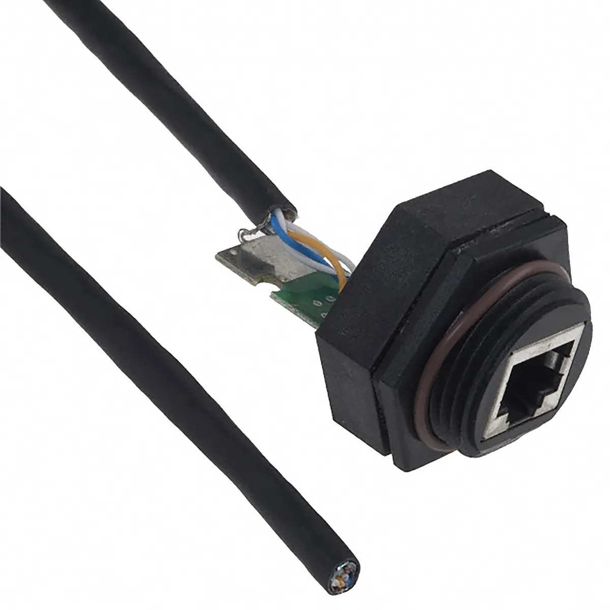 TE Connectivity 1-1546412 Buchse Cat.5 RJ45-Steckverbinder, 1-Port 8-polig Ungeschirmt Leiterplattenmontage Gerade
