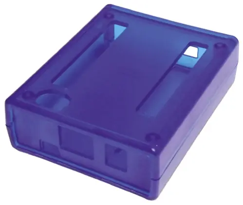 Produktfoto 1 von Hammond Gehäuse der Entwicklungsplatine, Grau, Schwarz, Lichtdurchlässig Blau, ABS-Kunststoff, für BeagleBone, 87.97 mm