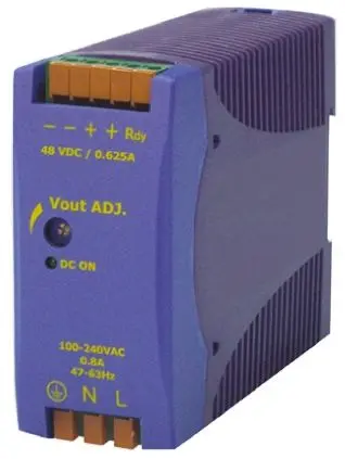 Chinfa DRAN30 DIN-Schienen Netzteil Geschalteter Modus 264V ac AC / 625 mA 48V dc DC 30 W