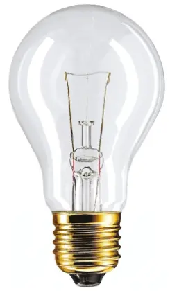 Produktfoto 1 von Philips Glühlampe 50 V Klar / 60 W, E27 Sockel Ø 60 mm 1000 h