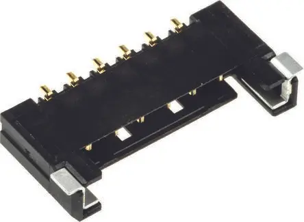 Produktfoto 1 von Molex Pico-Lock Leiterplattenleiste gewinkelt, 7-polig / 1-reihig, Raster 1.5 mm Raster Oberfläche, Kabel-Platine,