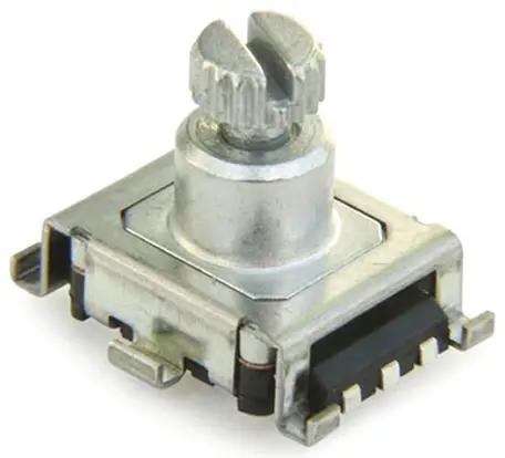 Produktfoto 1 von Bourns Drehgeber 15 ppr Impulse/U Inkrementalgeber, mit 6 mm, Rändelschaft, Digital Rechteck-Signal, Oberfläche, Schaft