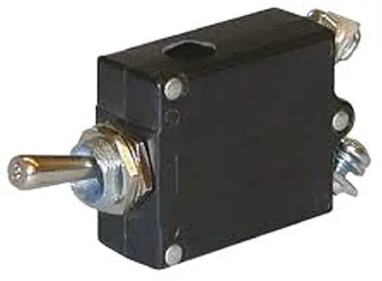Produktfoto 1 von TE Connectivity W31 Thermischer Überlastschalter / Thermischer Geräteschutzschalter, 1-polig, 7.5A, 50 V dc, 240V ac,