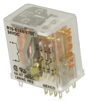 Produktfoto 1 von TE Connectivity R10 24V dc Spule 4-poliger Wechsler 5A 700Ω 750mW Monostabiles Relais