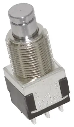 Produktfoto 1 von TE Connectivity Druckschalter Tastend Panel Ø 6.4 mm, 2-poliger Umschalter / 6A 28 V dc 250 V ac