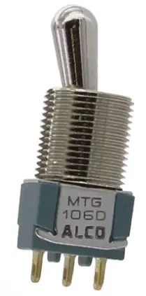 Produktfoto 1 von TE Connectivity Panel Kippschalter 1-poliger Umschalter, Ein-Ein, 28 V dc, 125 V ac, 4A, Lot