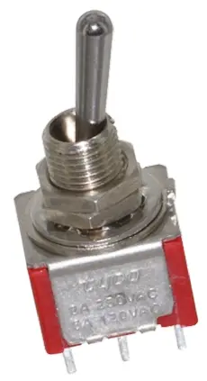 Produktfoto 1 von TE Connectivity Panel Kippschalter 2-poliger Wechsler, Ein-Aus-Ein, 28 V dc, 125 V ac, 5A, Lot