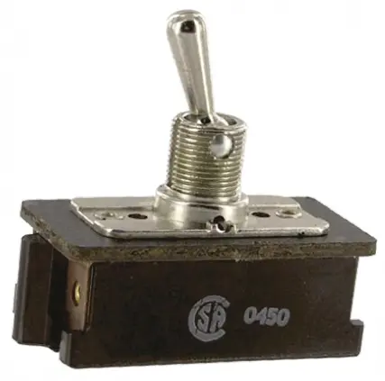 TE Connectivity Tafelmontage Kippschalter 2-poliger Ein/Ausschalter Ein-Aus-Ein 10 A @ 250 V ac, Schraub