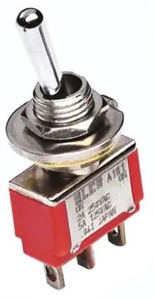 Produktfoto 1 von TE Connectivity Panel Kippschalter 2-poliger Wechsler, Ein-Aus-Ein, 28 V dc, 125 V ac, 5A, Lot