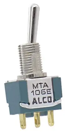 Produktfoto 1 von TE Connectivity Panel Kippschalter 1-poliger Umschalter, Ein-Aus, 28 V dc, 125 V ac, 4A, Lot