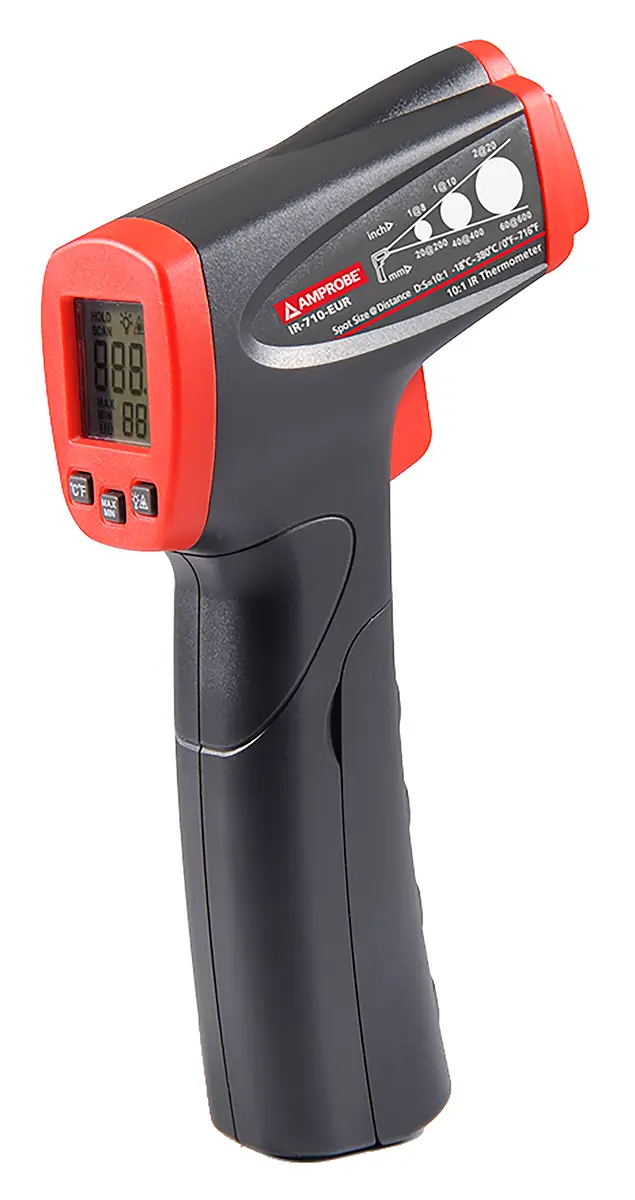 Produktfoto 1 von Amprobe IR-710 Infrarot Thermometer, -18 °C 10:1, bis 380 °C, ±2 %, Celsius, Fahrenheit