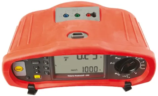 Produktfoto 1 von Beha-Amprobe PROINSTALL-200-D Multifunktionsprüfgerät 3-Draht autom.RCD Test Ohne Auslösung 100 V, 1000 V, 250 V, 500 V