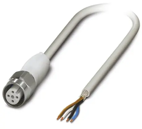 Produktfoto 1 von Phoenix Contact SAC-4P-5.0-600/M12FS SH HD, 4-polig Sensor-Betätigungselementkabel, M12, Gerade Buchse 4 / Nicht
