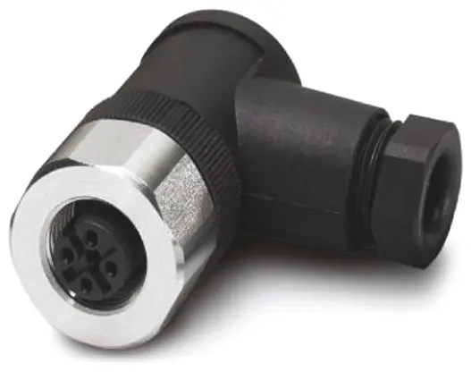 Produktfoto 1 von Phoenix Contact SACC M12 M12 Rundsteckverbinder Buchse 4-polig Buchse 4A Kabel IP65, IP40, IP69K