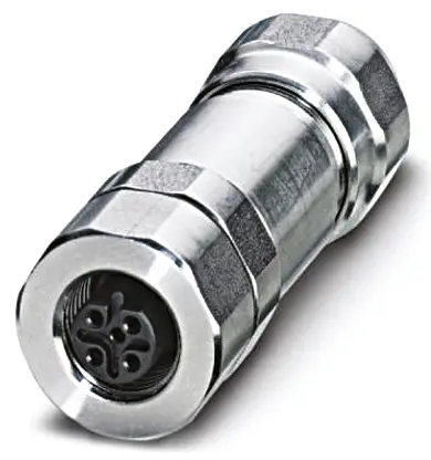 Produktfoto 1 von Phoenix Contact SACC M12 M12 Rundsteckverbinder Buchse 5-polig Buchse 4A Kabel IP65, IP40, IP69K
