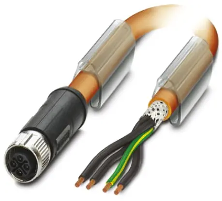 Produktfoto 1 von Phoenix Contact SAC-4P-FSS/ 1.5-PUR PE SH SCO, 4-polig Sensor-Betätigungselementkabel, Gerade Buchse 4 / Nicht