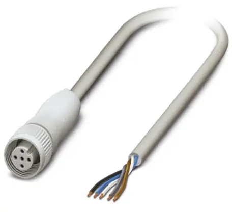 Phoenix Contact SAC-5P-5.0-600/M12FS FB, 5-polig Sensor-Betätigungselementkabel, Gerade Buchse 5 / Nicht abgeschlossen,