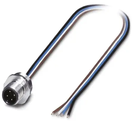 Produktfoto 1 von Phoenix Contact SACC-E-M12MS-4CON-PG 9/0.5 VA, 4-polig Sensor-Betätigungselementkabel, M12 Stecker 4 / Freies Ende Nicht
