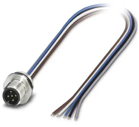 Phoenix Contact, 5-polig Sensor-Betätigungselementkabel, Gerade Stecker 5 / Freies Ende Nicht abgeschlossen, Länge 0.5 m