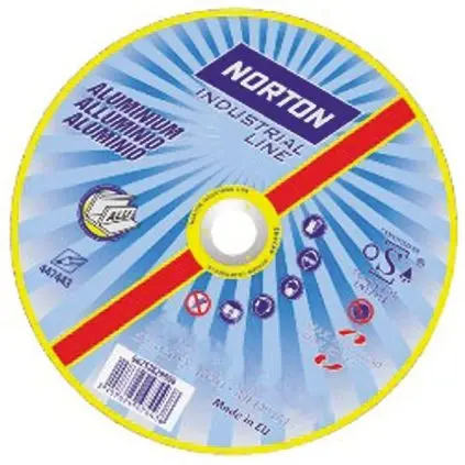 Produktfoto 1 von Norton Aluminiumbeschichtet Schleifscheibe Trennscheibe Ø 125 mm Grob, Korngröße P46