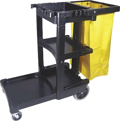 Produktfoto 1 von Rubbermaid Commercial Products 3 Wagen, Polypropylen Rahmen 1168 mm, 975 mm 552 mm