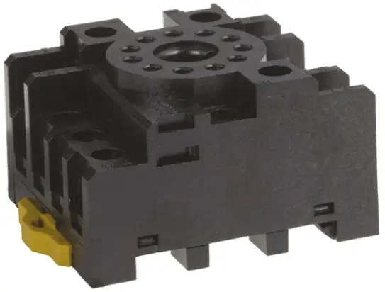 Produktfoto 1 von Omron Relaissockel zur Verwendung mit Serie MKS MKS, 11 -Kontakt , DIN-Schienen, 250V ac