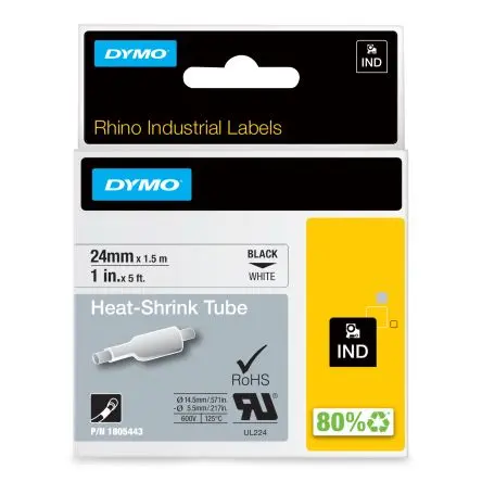 Produktfoto 1 von Dymo DYMO Industrial Wärmeschrumpfschlauch Schrumpfrate 3:1