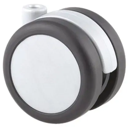 Produktfoto 1 von Tente Drehbar Lenkrolle, Rad ø 75 mm, 50 kg, Ges H. 77 mm, Rad B. 53 mm, Thermoplast-Gummi