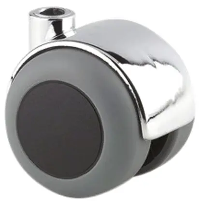 Produktfoto 1 von Tente Drehbar Lenkrolle, Rad ø 50 mm, 40 kg, Ges H. 56 mm, Rad B. 54 mm, Thermoplast-Gummi