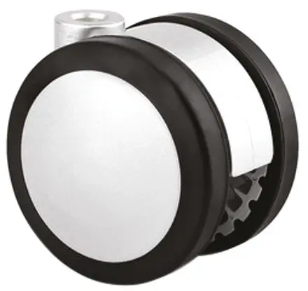 Produktfoto 1 von Tente Drehbar Rolle, Rad ø 75 mm, 80 kg, Ges H. 76 mm, Rad B. 64 mm
