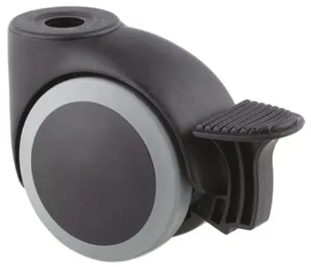 Produktfoto 1 von Tente Drehbar Rolle, Rad ø 75 mm, 100 kg, Ges H. 88 mm, Rad B. 65 mm, Polyurethan