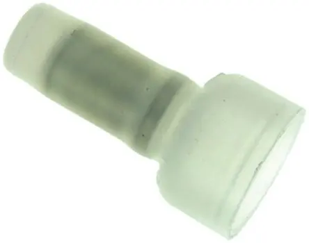 Produktfoto 1 von TE Connectivity 35115 Spleißverbinder, Geschlossenes Endstück, Klar Isoliert, Ø 8.71 mm Zinn, Ges.L 17.27mm, 14 AWG max.